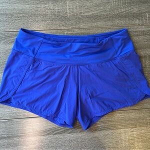 Women's Blue Lululemon Athletic Shorts - Size 8